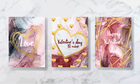 liquid marble with gold. flyer, business card, flyer, brochure, poster, for printing. trend vectorのイラスト素材