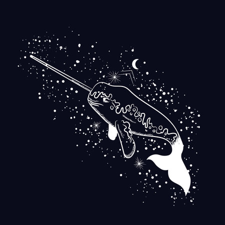 Vector illustration set of moon phases. Different stages of moonlight activity in vintage engraving style. Zodiac signsのイラスト素材