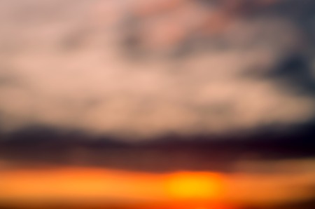 Colorful sunset sky, abstract blurred background. Vintage styleの写真素材