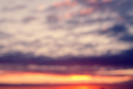 Colorful sunset sky, abstract blurred background. Vintage styleの写真素材