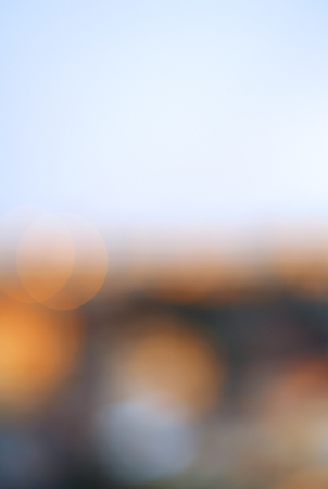 Abstract blurry bokeh background. Defocused and colorful light spots, pastel colorsの写真素材