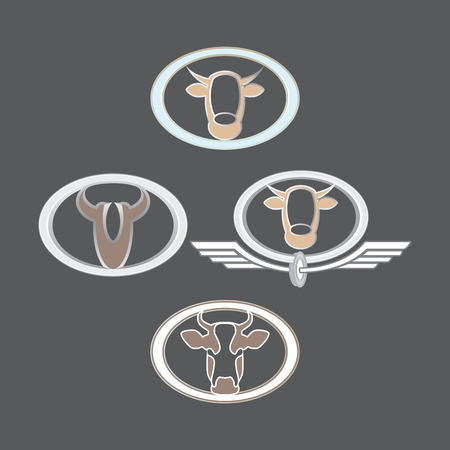 The emblem of dairy products.のイラスト素材