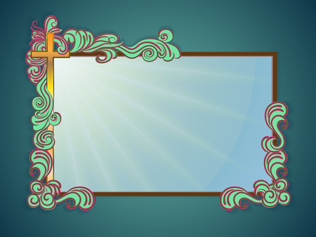 Frame background for writing religious textのイラスト素材