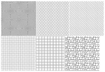 Seamless texture of paving slabs for landscapingのイラスト素材