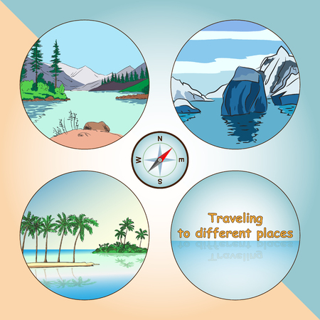 Travel. Business icons on the theme of travel. Vector.のイラスト素材