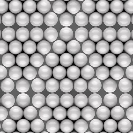 Gray billiard balls. 3d rendering. Set of balls.の写真素材