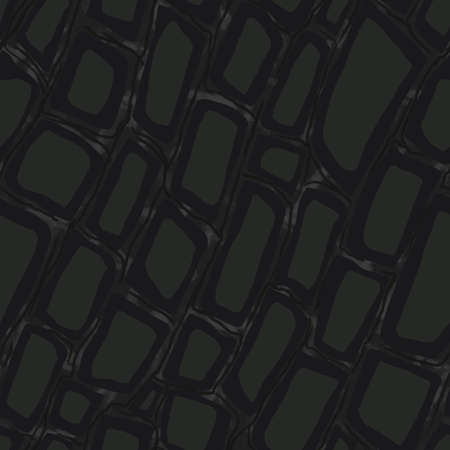 Seamless pattern. Masonry made of stone. Black gray colors. Illustration.の写真素材