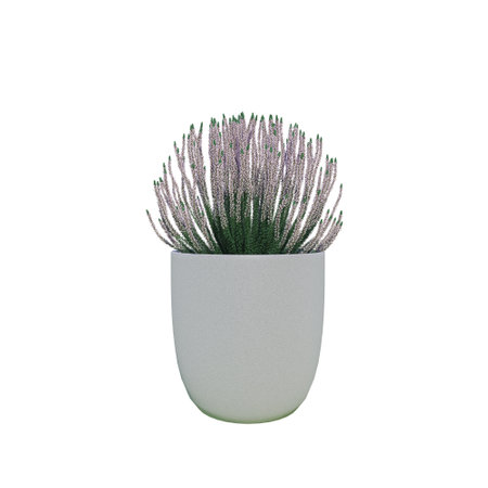Flower in a pot. Garden design. Landscaping. 3d rendering.の写真素材