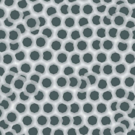 Seamless pattern. Gray-blue octagons with white backlighting. Pattern for textiles.の写真素材