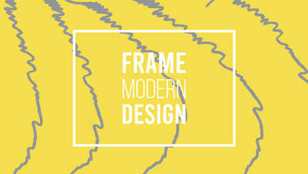 Abstract background hand drawn vector doodle brush trendy color banner with frame for text logo, new collection poster, sale, special offer, event invitation card, advertising promotion flyer.Vector imageのイラスト素材