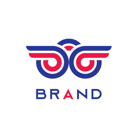 Abstract vector brand mask , bank icon, investment finance business symbol, identity shop center, sign art gallery and theater.のイラスト素材