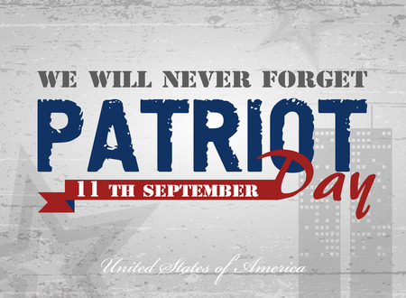 Patriot Day. Vector illustration. Poster, cards, banners, templateのイラスト素材