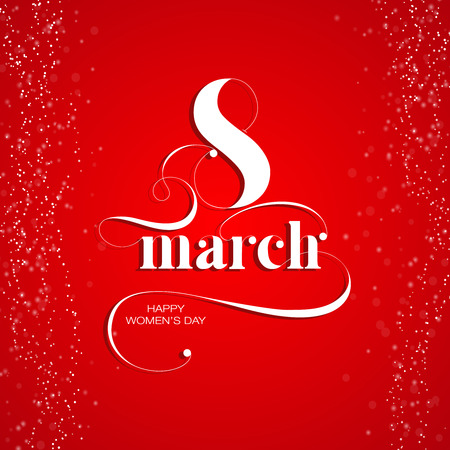 Vector composition for 8 Marchのイラスト素材
