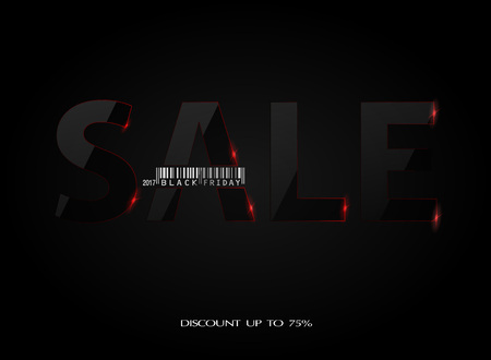 black friday bannerのイラスト素材