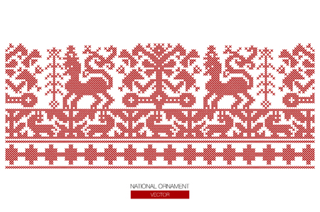 national ornament backgroundのイラスト素材