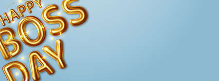 Happy Boss Day. Vector illustration of congratulations to the chiefのイラスト素材