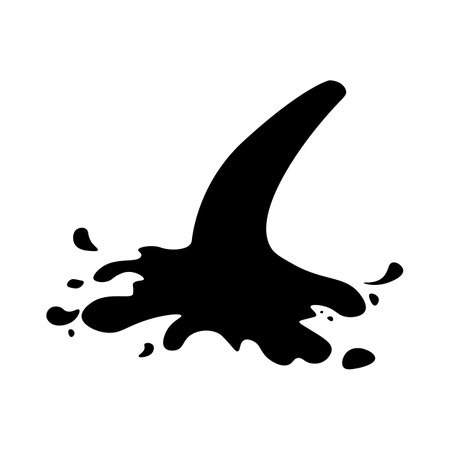 Flowing water. Water jet icon. Vector illustrationのイラスト素材