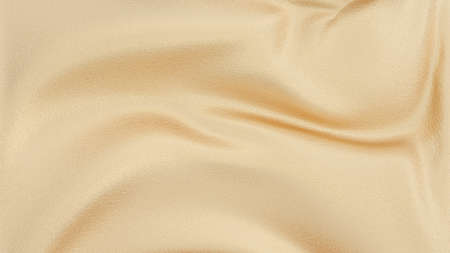Abstract gold background glass wave. Shimmering texture 3d render. Crystalline liquid, glossy glass liquid silk. Plastic design element for banner background, wallpaperの写真素材