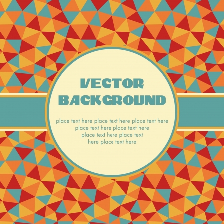 Colorful retro background with place for textのイラスト素材