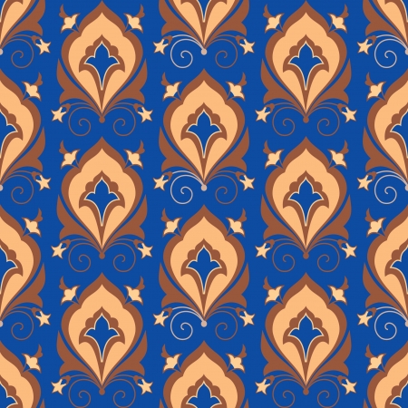 Ornamental asian seamless patternのイラスト素材