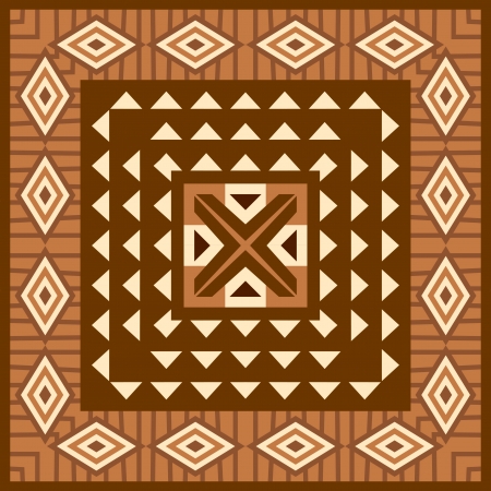 African geometric backgroundのイラスト素材