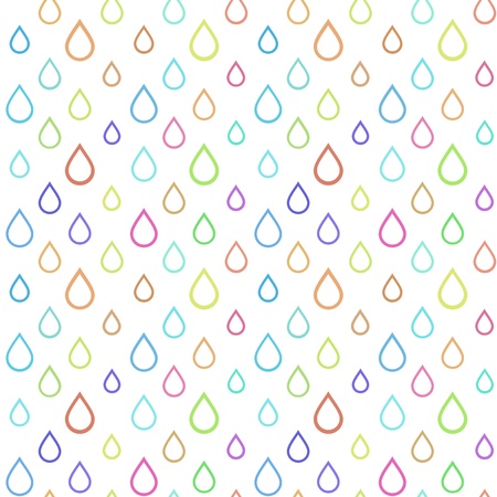Colorful drops patternのイラスト素材