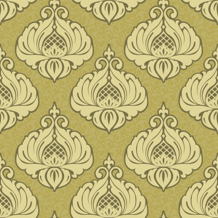 Vintage damask pattern classic wallpaperのイラスト素材