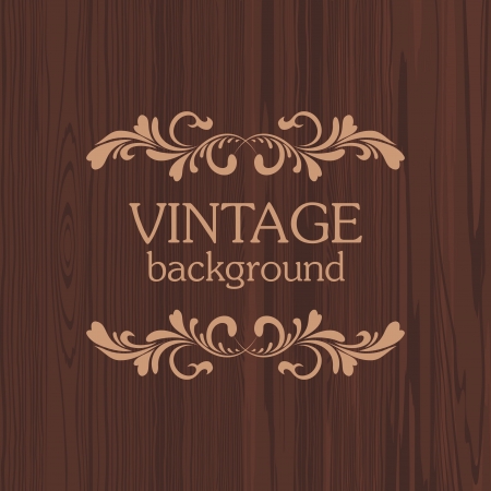 Vintage wooden backgroundのイラスト素材