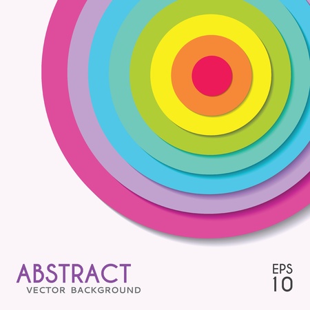 Abstract background rainbow targetのイラスト素材