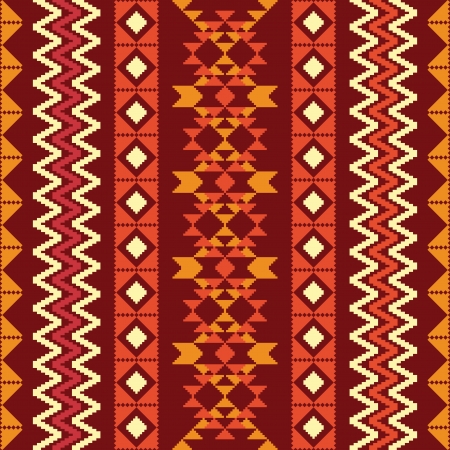 Abstract geometric pattern in ethnic styleのイラスト素材