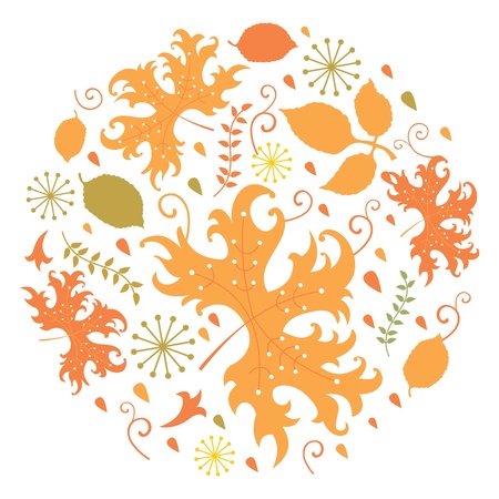 Autumn background with leavesのイラスト素材