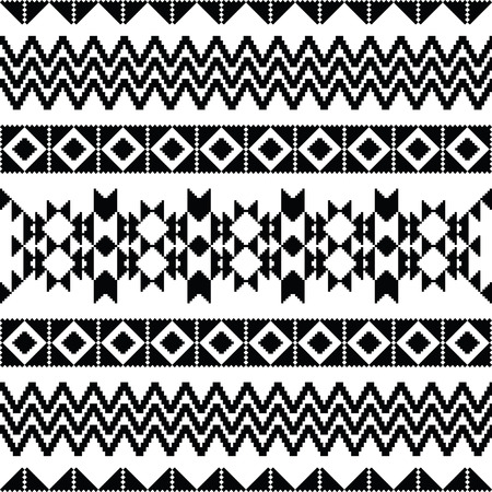 Absract geometric seamless pattern in ethnic styleのイラスト素材