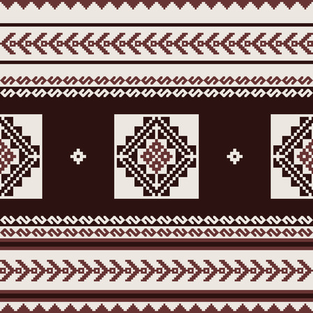 Geometric textile pattern in ethnic styleのイラスト素材