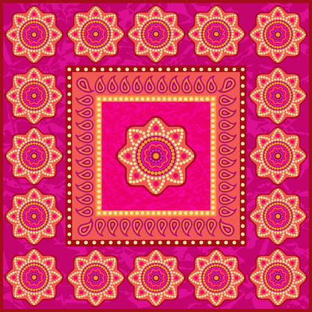 Ethnic ornament in indian styleのイラスト素材
