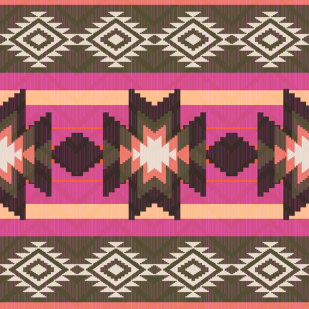 Ethnic seamless pattern native american ornamental styleのイラスト素材
