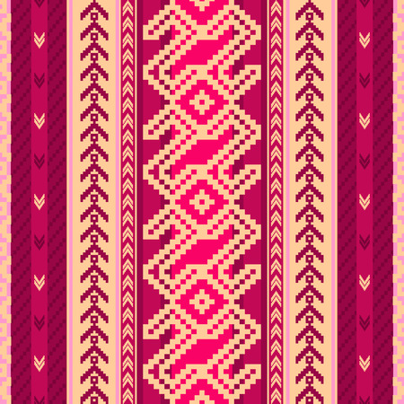 Ethnic fabric seamless patternのイラスト素材