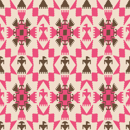Tribal aztec abstract seamless patternのイラスト素材