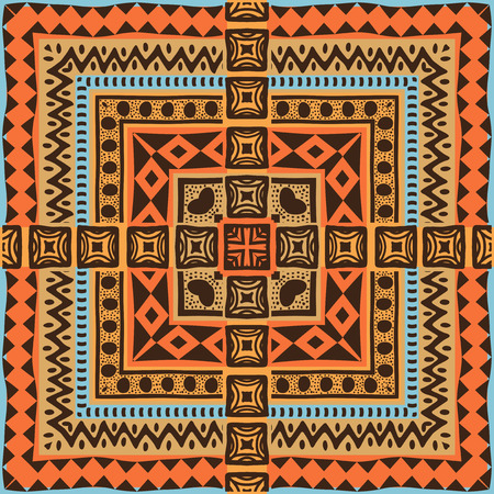 African style ethnic ornamental patternのイラスト素材