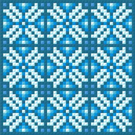 Traditional christmas background, seamless pattern with starsのイラスト素材