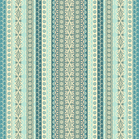 Striped ornamental ethnic seamless patternのイラスト素材