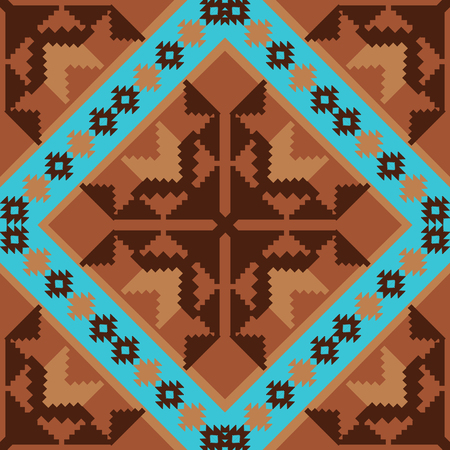 Tribal abstract vector seamless patternのイラスト素材