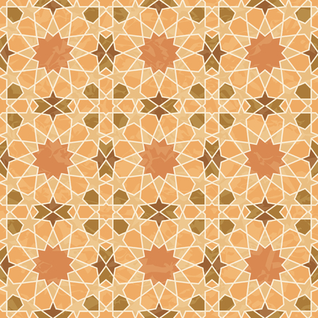 Arabic style vintage grunge patternのイラスト素材