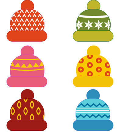 hats. vector isolated image on white backgroundのイラスト素材