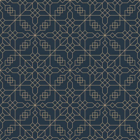 Abstract geometric pattern with lines, rhombuses. Seamless vector background.のイラスト素材