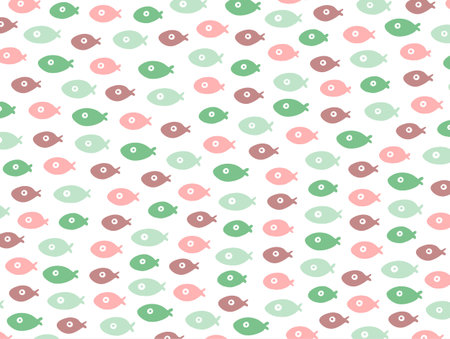 Fishes pattern illustrationのイラスト素材