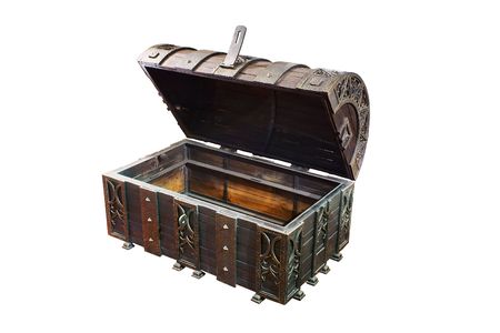 Empty treasure Chestの写真素材