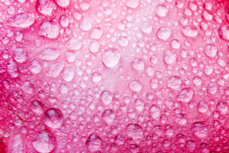 Closeup of yellow rose petails covered dew