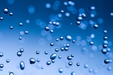 The abstract Blue water splash backgroundの写真素材