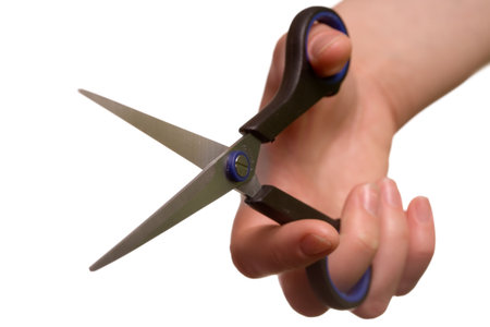 hand with clipper