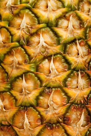 An extra closeup view of a pineapple.の写真素材